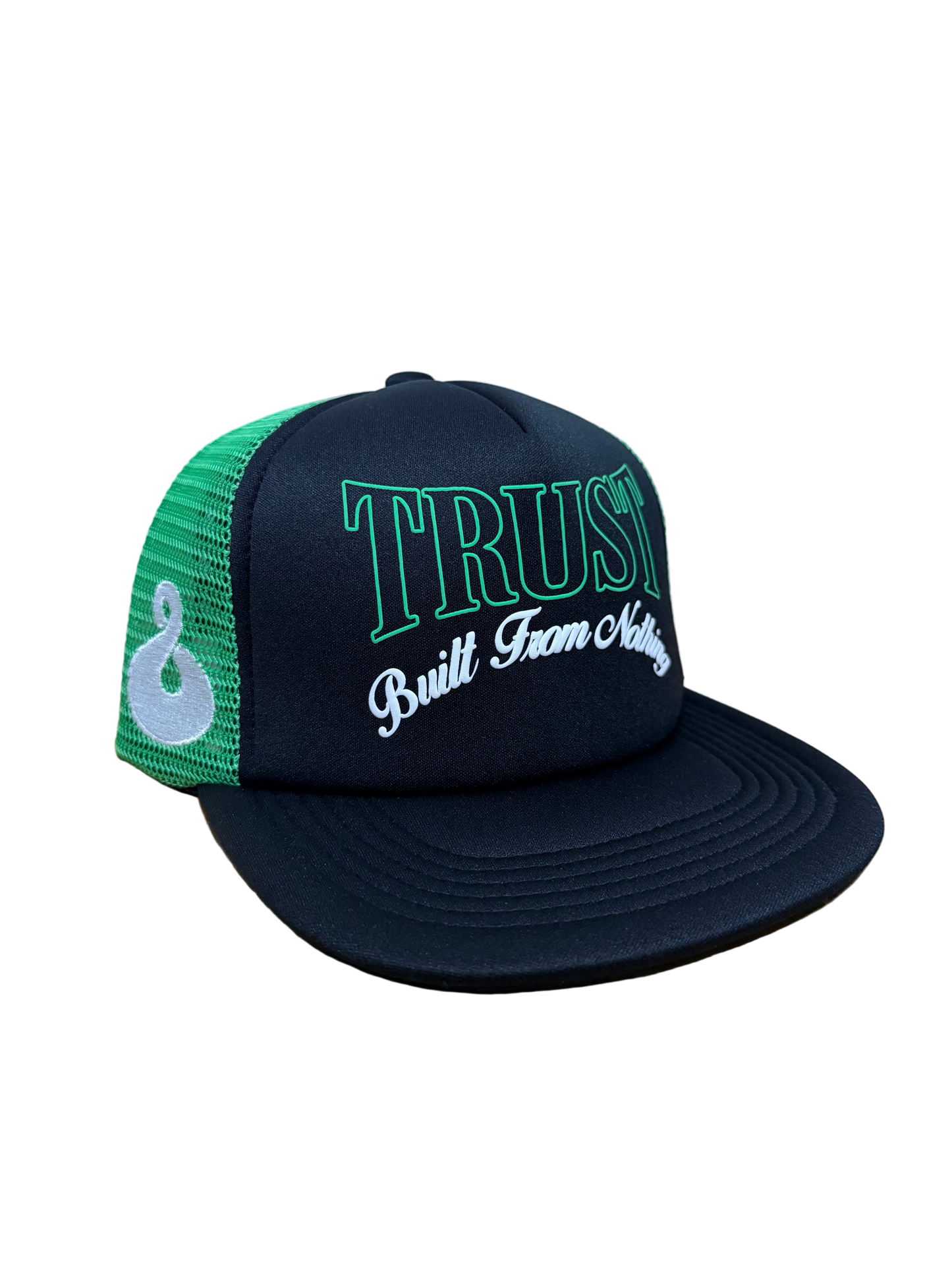 PUFF PRINT TRUCKER HAT (GREEN)