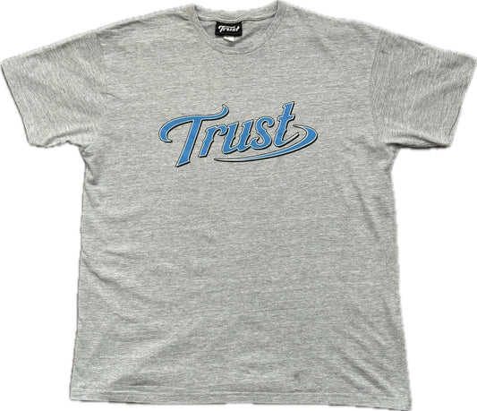 BLUE SWOOSH TEE (GREY)