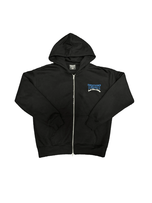 STAPLE ZIP UP V1 (BLACK)